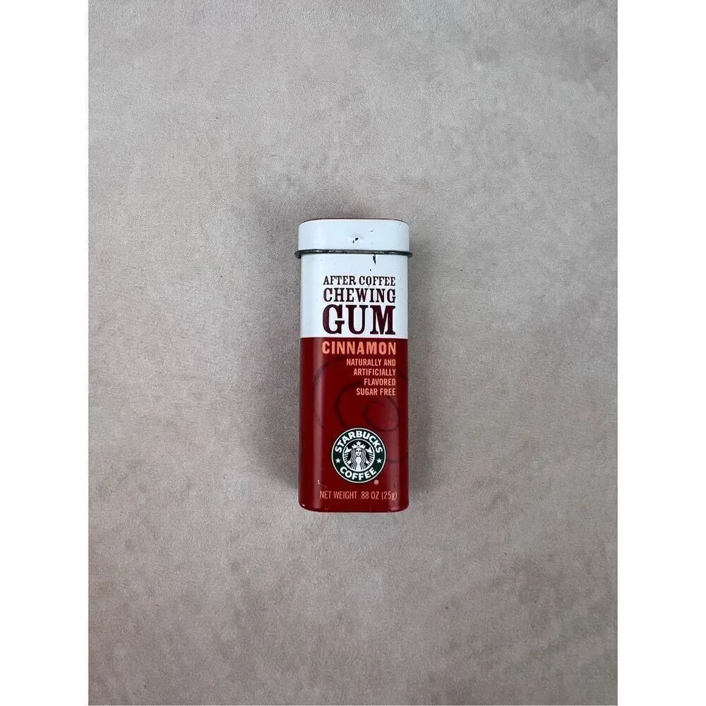 Vintage Y2K Starbucks After Coffee Chewing Gum Tin Box 2005 Trinket (EMPTY)